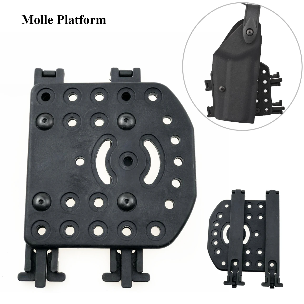 

Тактическая Молле кобура Платформа пластина страйкбол удар адаптер крепление для Safa Glock17/P226/M9/USP/1911 аксессуары для охотничьего ружья