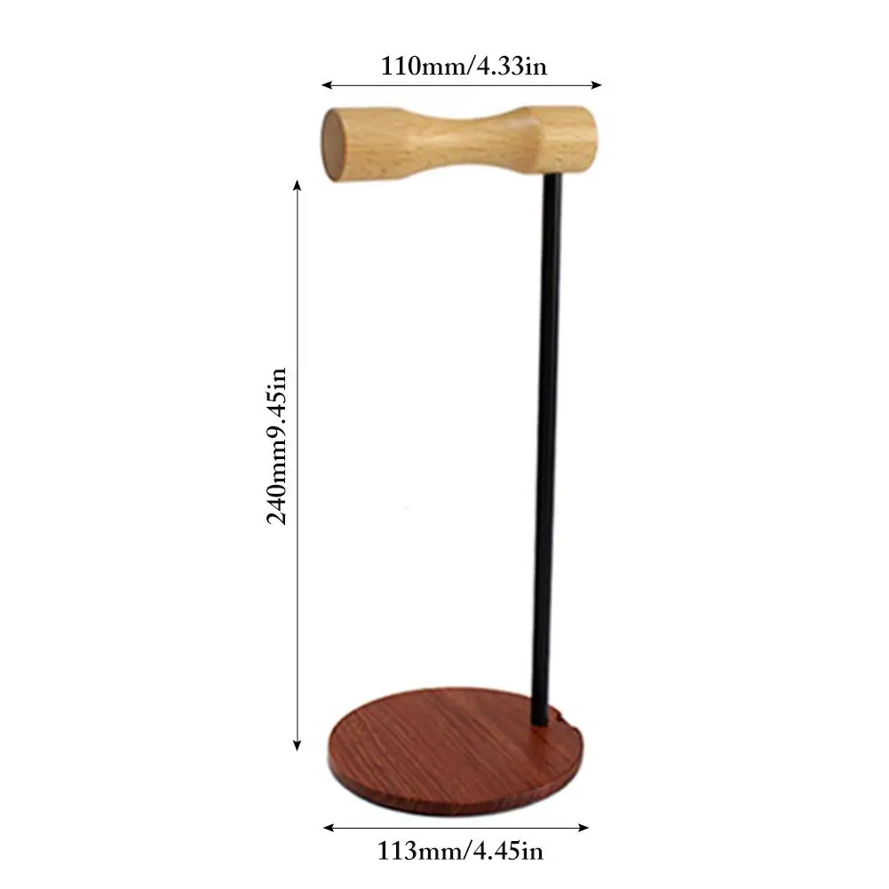 Wooden Earphone Bracket Head-mounted Innovative Desktop Solid Wood Headphone Rack Display Stand Holder For Headset Earbuds | Электроника