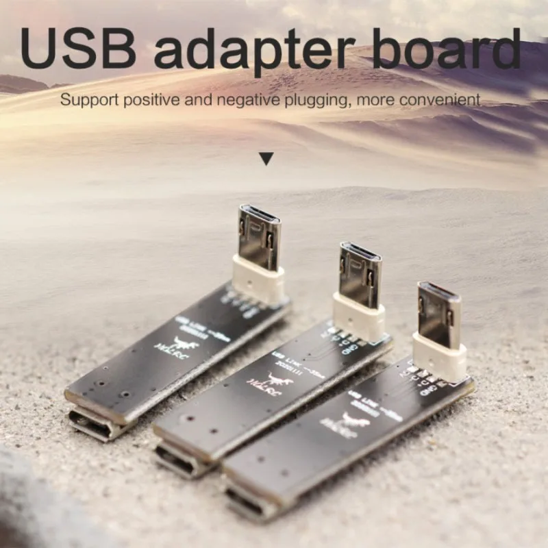 3 шт. HGLRC 90 градусов L-образная прямоугольная Micro USB передающая удлинительная плата