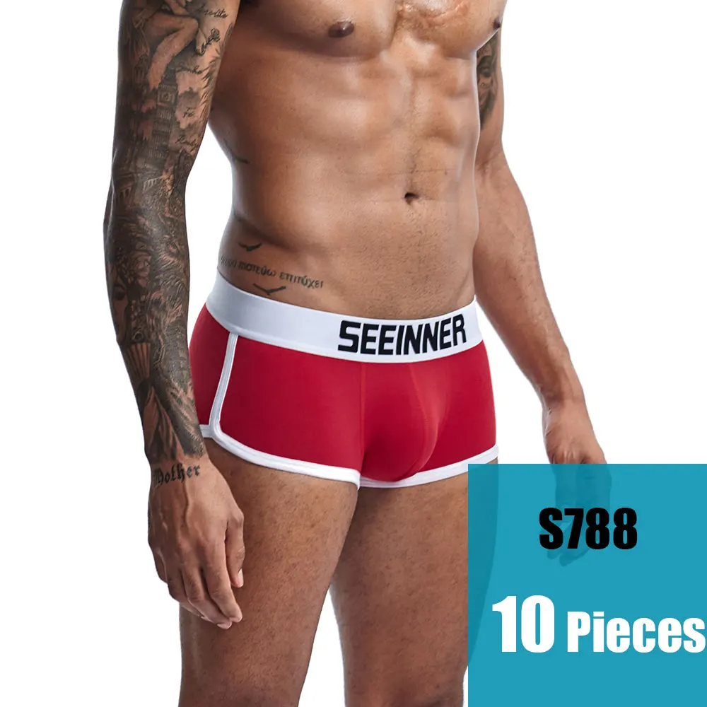 Whole Sale Brand Men's Fashion cotton underwear Sexy Low waist short trunk boxers Underpants Cheap undershort