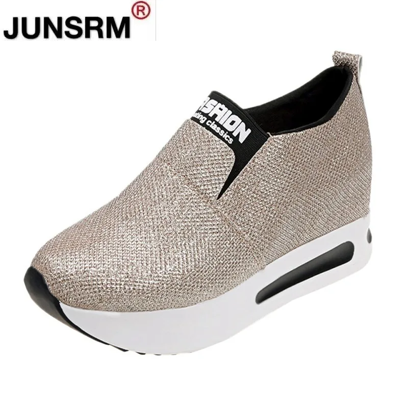 

New Sneakers Women Shoes Woman Flat Platform Shoes Female Flats Shine Bling Causal Shoes Loafers Plus Size Slip on Ladies Shoes