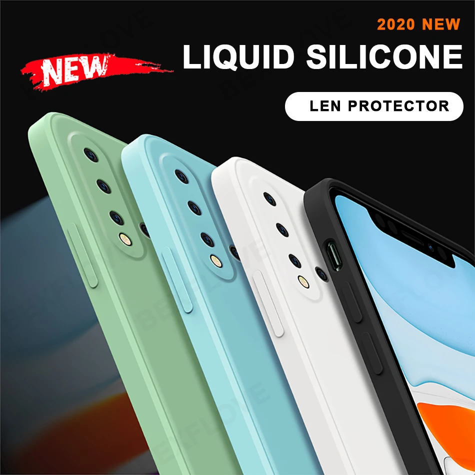 Чехол для телефона Xiaomi Mi 10 9T Pro Lite Redmi Note 9 9S 9A 8 Max 8A 7A Оригинальный жидкий