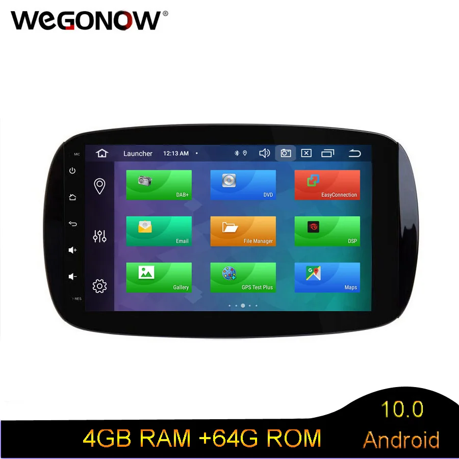 DSP Android 10 0 Восьмиядерный 4 Гб ОЗУ 64 ПЗУ автомобильный DVD-плеер RDS радио GPS карта WiFi