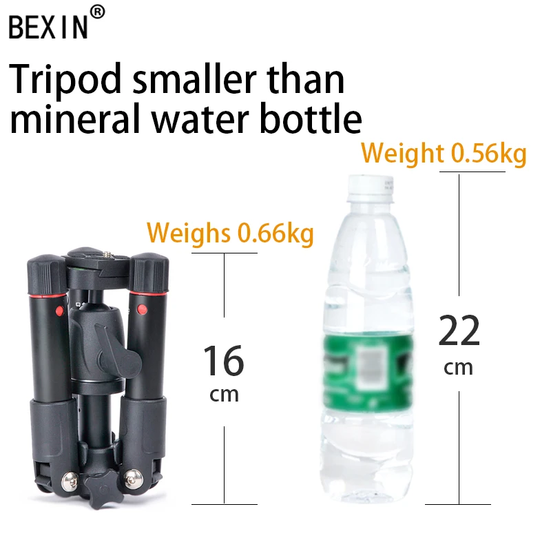 

Camera mini tripod portable aluminum Travel compact lightweight flexible camera stand mount for DSLR camera smart mobile phone