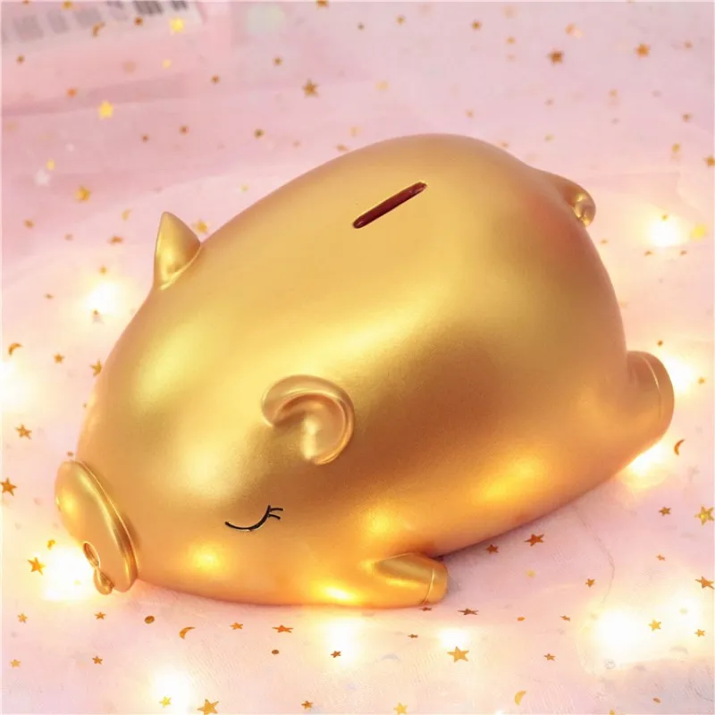 Lucky Big Gold Pig Piggy Bank Meng подарок на день рождения новый год креативный отправка детям