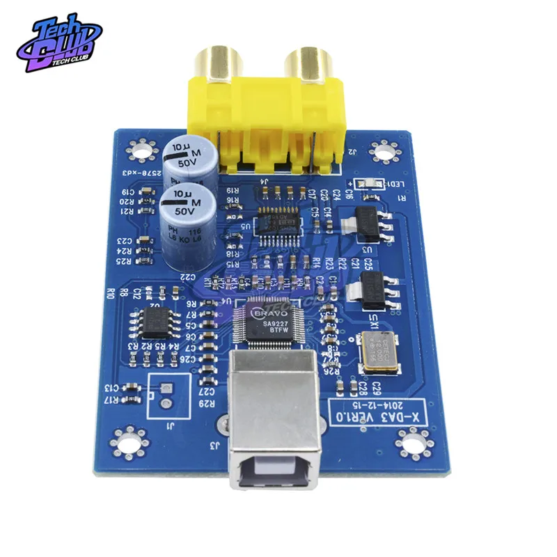 ЦАП SA9227 + PCM5102A 32 бит 384 кГц 5 в HIFI асинхронный декодер плата аудио декодирующий