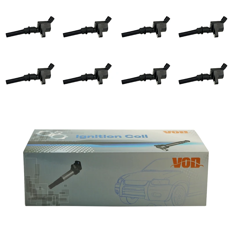 

8pcs Auto Ignition Coil for Ford E350 5.4L 2003- Expedition U222 5.4L 2002 2003-2006 Expedition U324 5.4L 2006-2017 3W7Z12029AA