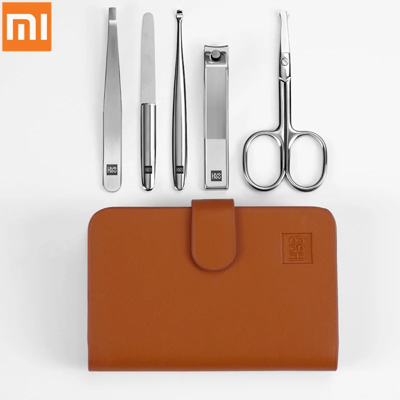 Оригинальные маникюрные ножницы Xiaomi HUOHOU из нержавеющей стали пинцет кусачки для