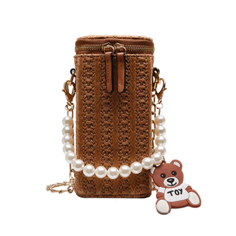 

Summer Straw Small Shoulder Bag Woven Chain Handbags for Women 2021