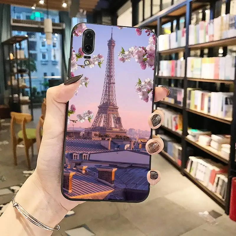 

Romantic Paris Eiffel ToweR art Phone Case For Huawei honor Mate P 10 20 30 40 Pro 10i 9 10 20 8 x Lite