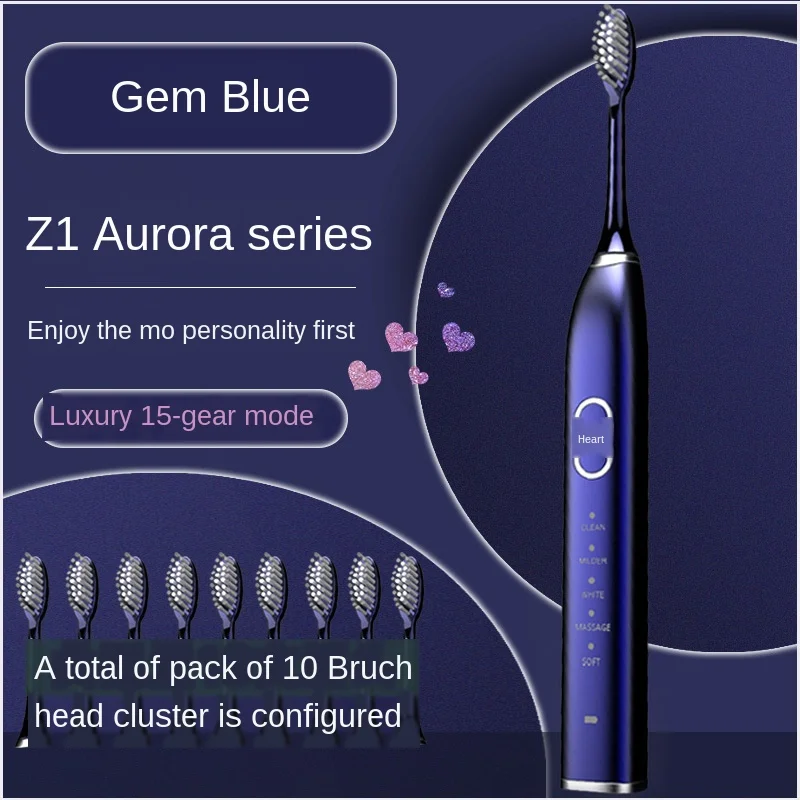 

Automatic Toothbrush Ultrasonic Intelligent Household Magnetic Adult Couple Charging Fur
