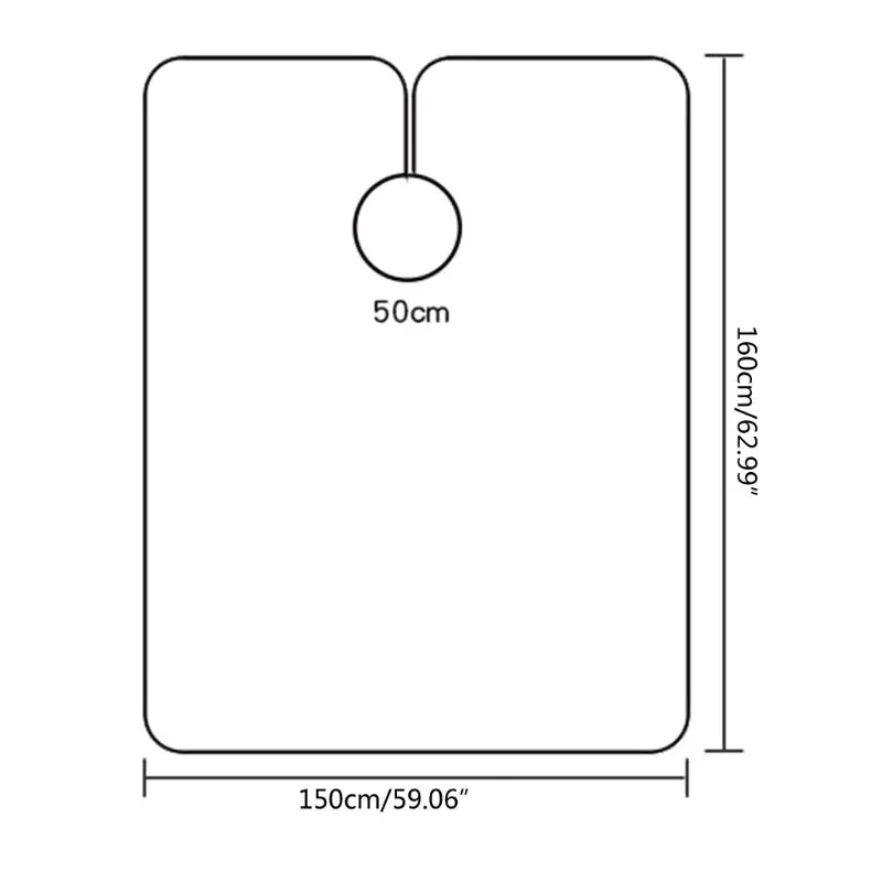 

Adult Waterproof Hair Cut Barbers Cape Salon Hairdressing Cape with Cuff 667D