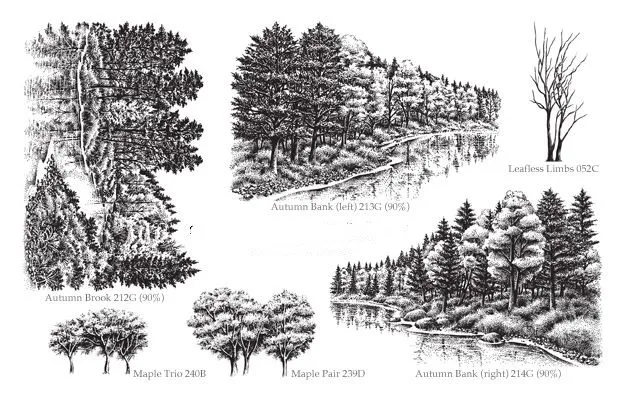 

Forest Transparent Clear Silicone Stamp/Seal for DIY scrapbooking/photo album Decorative clear stamp 0860