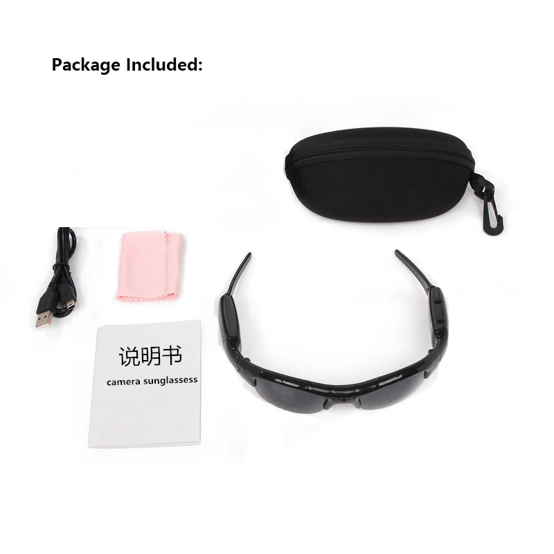 Спортивные Мини очки камера DVR Солнцезащитные цифровой видеорегистратор