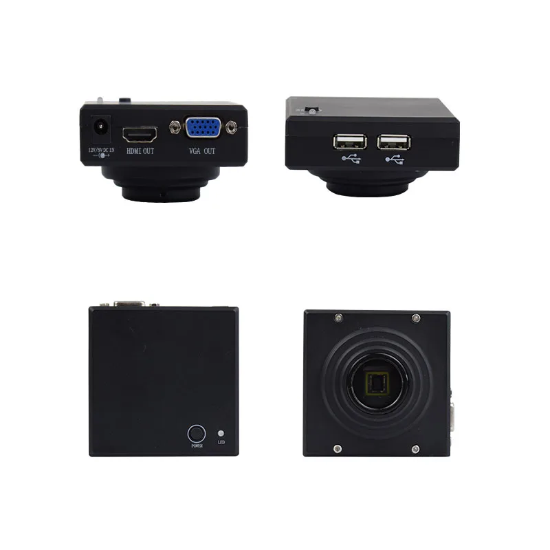 

Three eye microscope continuous zoom stereo HD microscope USB HDMI dual interface output band measurement photo storage