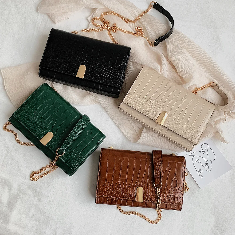 Модная маленькая квадратная сумка на цепочке женская через плечо Bolsos De Mujer