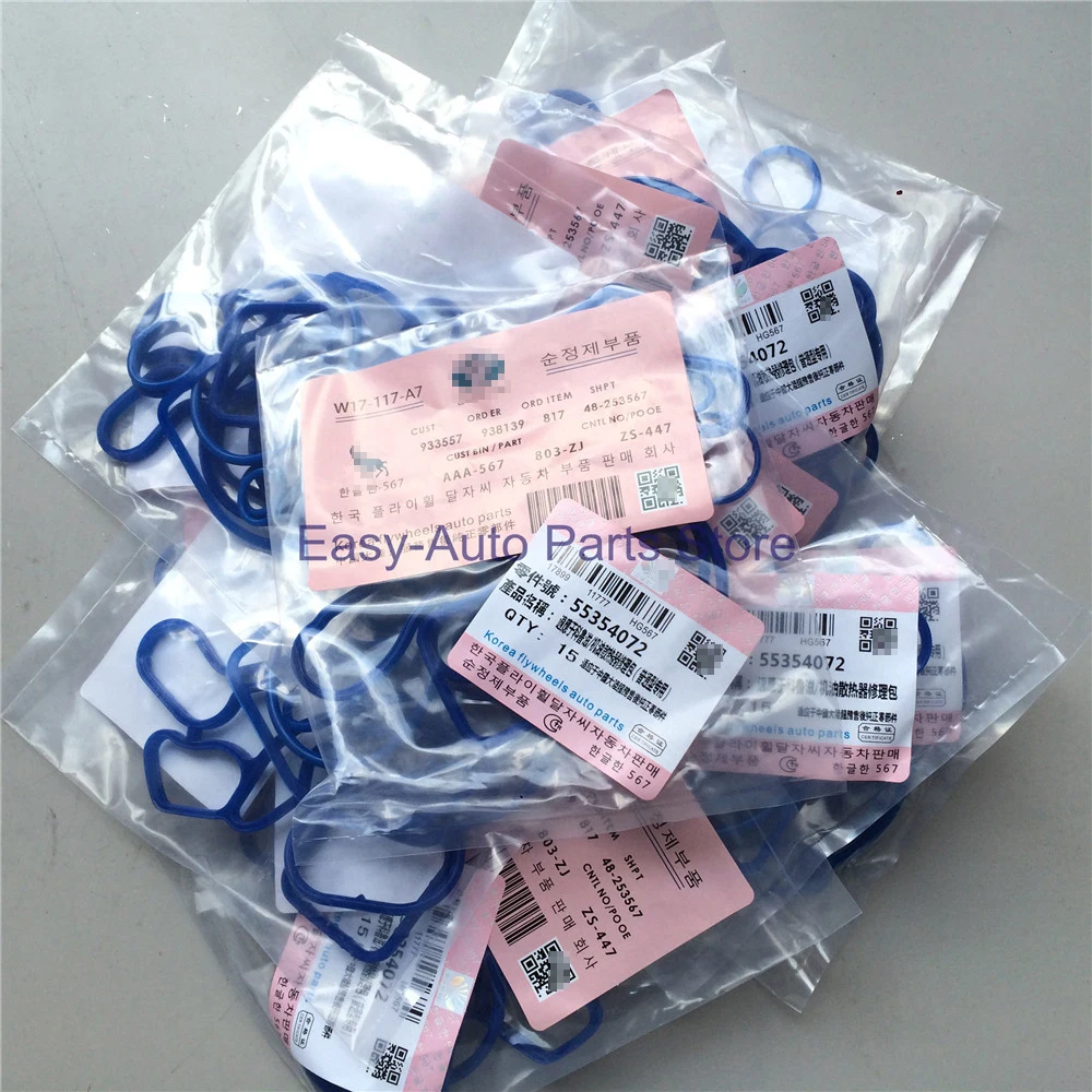 10 компл./лот охлаждения Системы уплотнение прокладка масляного радиатора