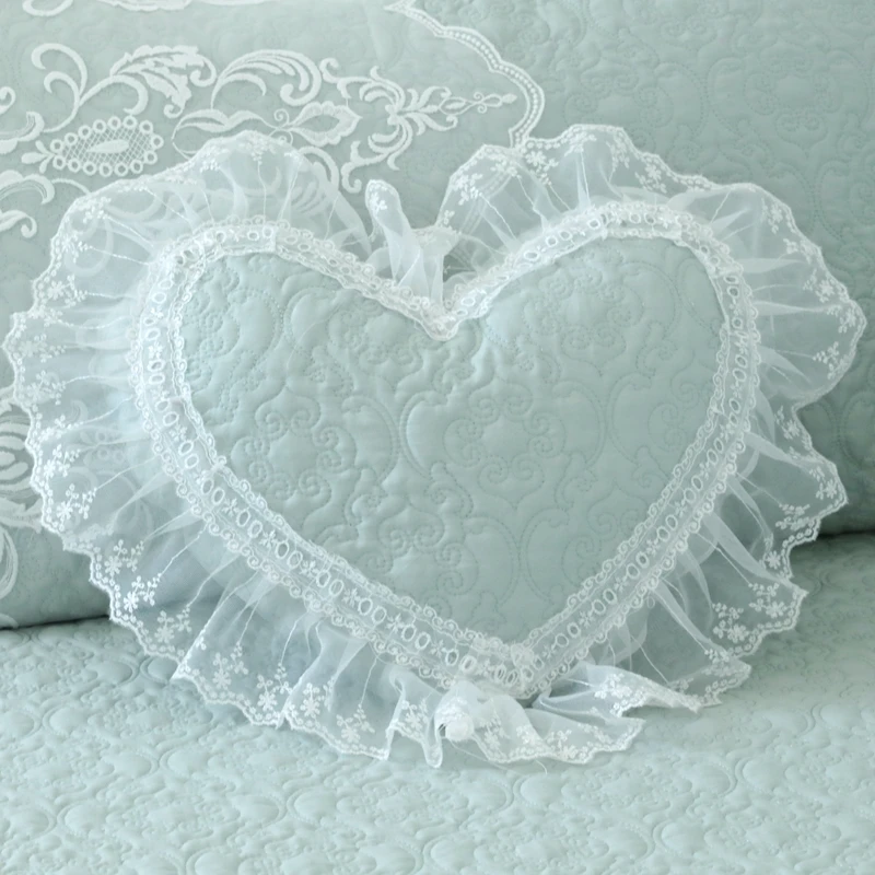 

Thick cotton winter bed cover set lace princess girls bedding set twin queen king size 4/8pcduvet cover bed skirt set pillowcase