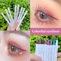 novo matte eyeliner pencil white apperance 8 colors long lasting waterproof soft head red blue white eyeliner pen bn257