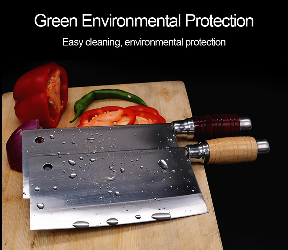 Китайский кованый нож для нарезки мясника кухонный инструмент ручной работы