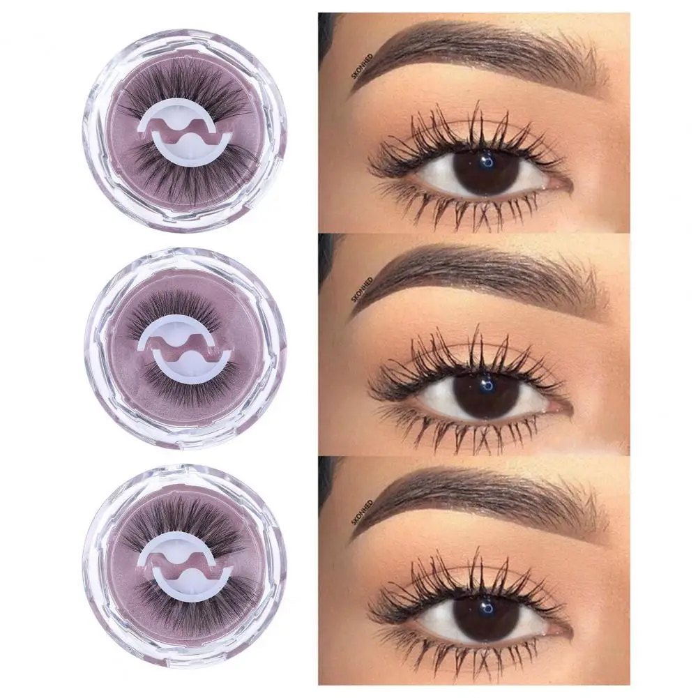 

1Pair False Eyelashes Self Adhesive Stylish Exquisite Makeup Extensions Eye Lashes for Performance