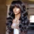 Парики из длинных человеческих волос с челкой, бразильский парик с волнистыми волосами, парик на всю машину с челкой, бразильские человеческие волосы Remy для женщин - изображение