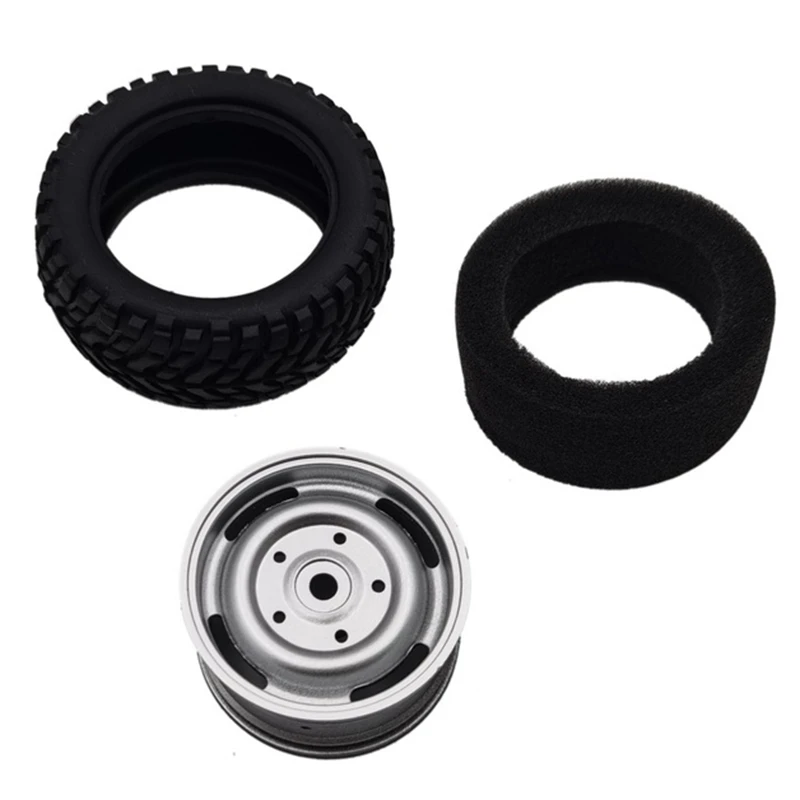 

New 4Pcs Upgrade Tires with Coupler for MN MN90 MN90K MN91 MN91K MN45 MN45K M MS RC 1/12 Car Parts Silver