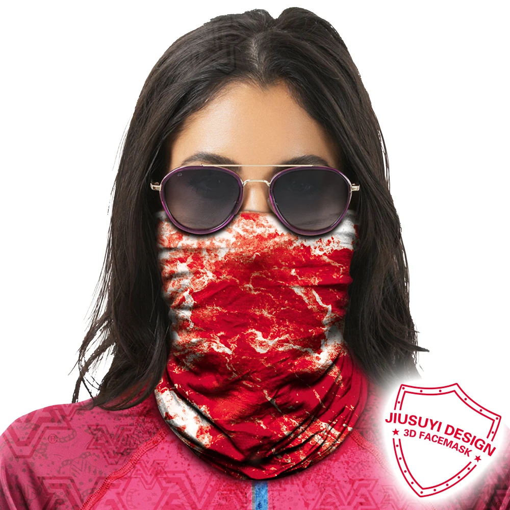 Бесшовный защитный шарф труба для мужчин и женщин дышащая Балаклава с 3D рисунком