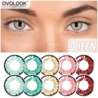 OVOLOOK-1 Pair Prescription Lenses Tone Cosplay Colored Lenses Anime Contact Lenses for Eyes Halloween Lens Yearly Use 14 2mm