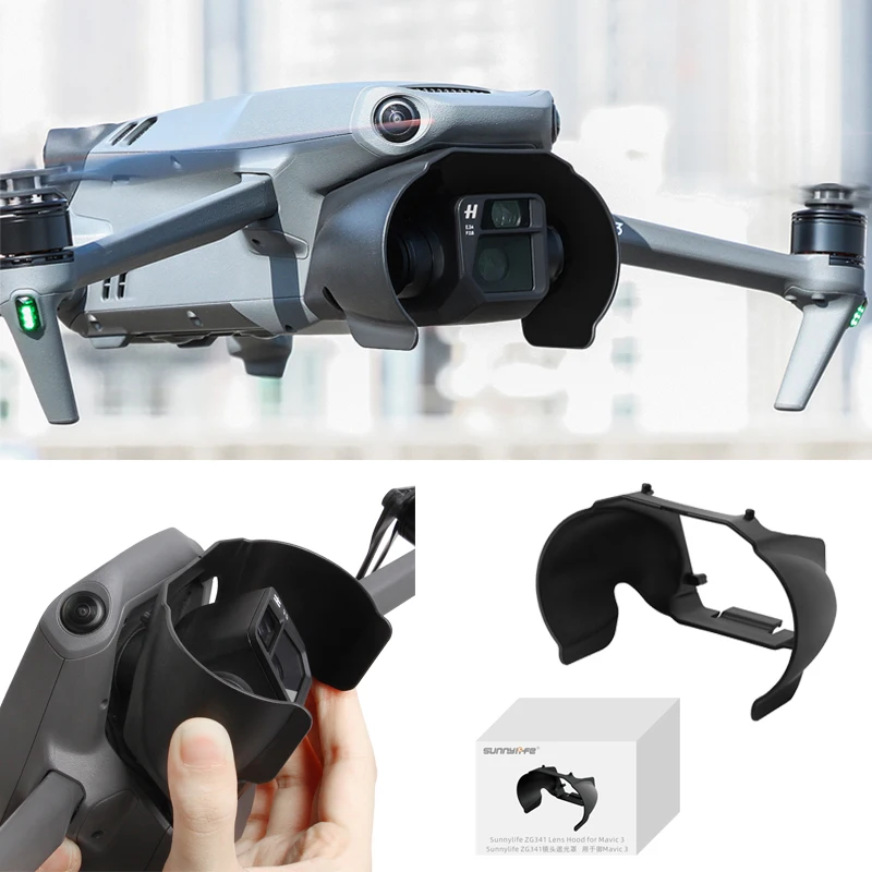 

Mavic 3 Lens Hood Anti-glare Sunshade Cover Shell Camera Lens Cap Protector Guard Sun Hood For DJI Mavic 3 Drone Accessories