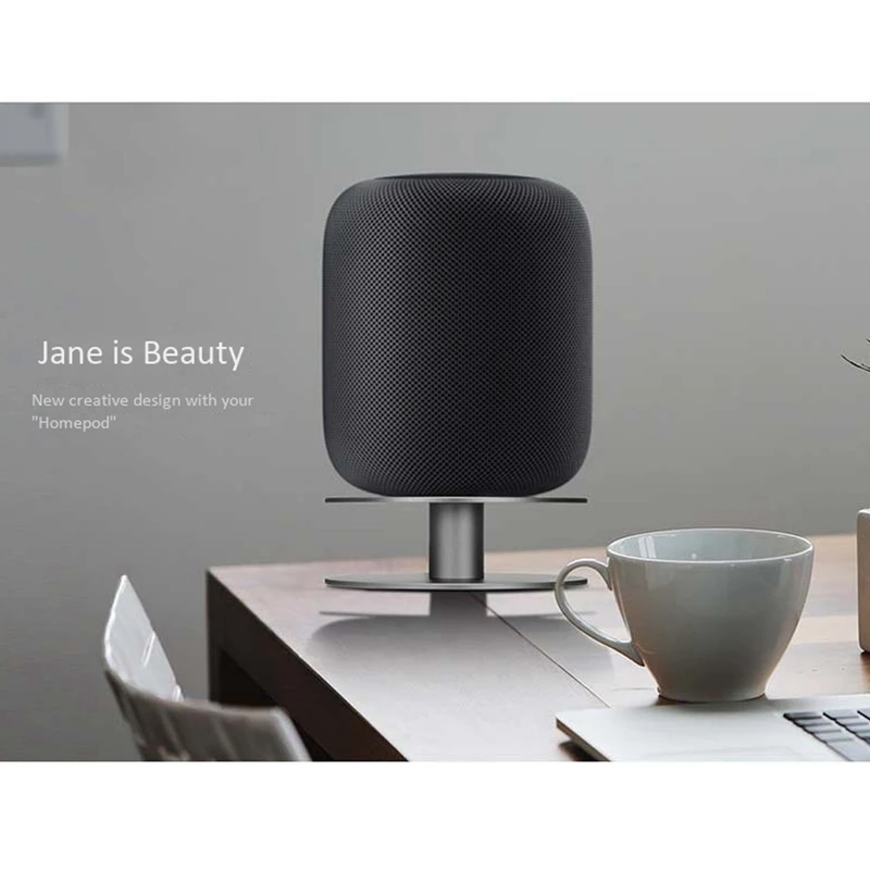 

Stylish Aluminum Desk Stand Portable Anti-Scroll Metal Holder Pad for HomePod / HomePod Mini