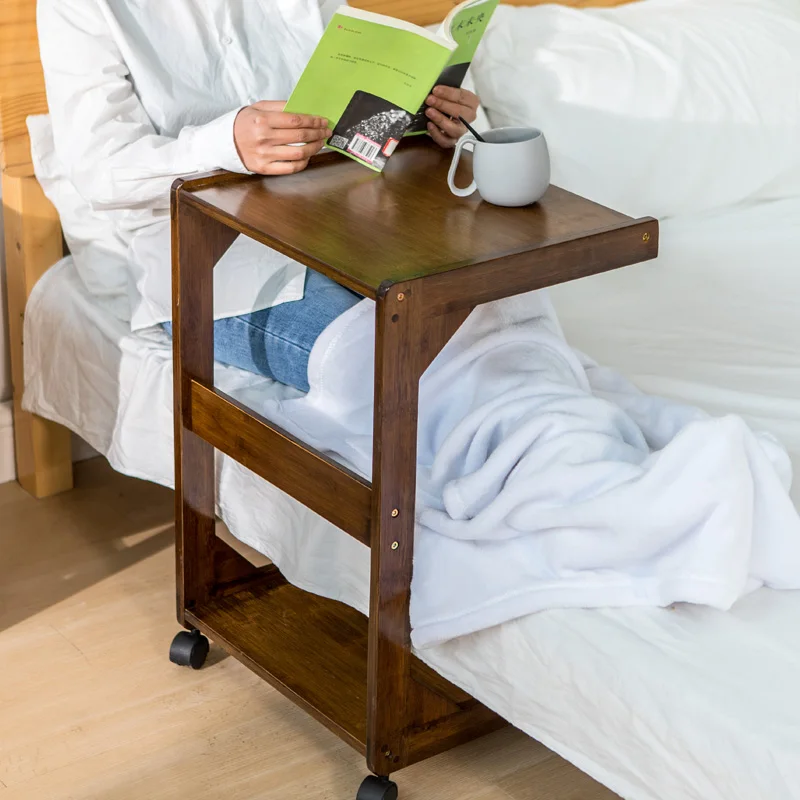 Передвижной Маленький журнальный столик с колесом мини диван небольшой боковой