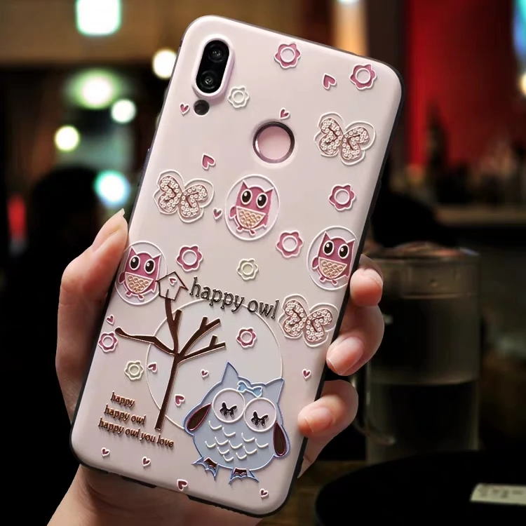 08D Чехол с объемными цветами розы для Huawei P20 P30 Lite Pro P Smart, чехол для Huawei Mate 20 10 Lite Pro Honor 20 8X 8A Pro, черный - Цвет: 08D