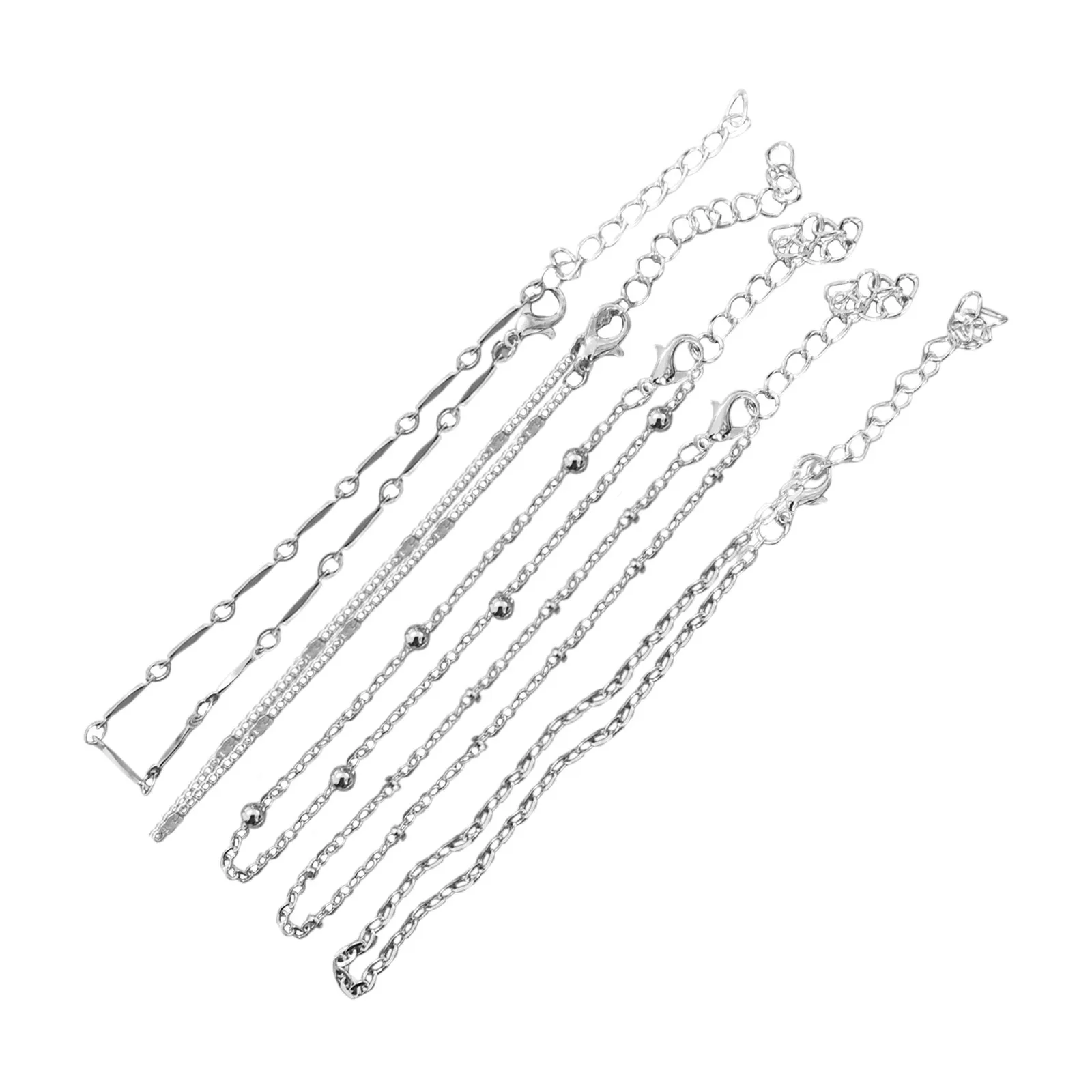 Women's 5pcs Ankle Bracelet Beach Adjustable Chain Anklet Foot Jewelry Summer Anklets On Five-layer Fashion Ank | Украшения и