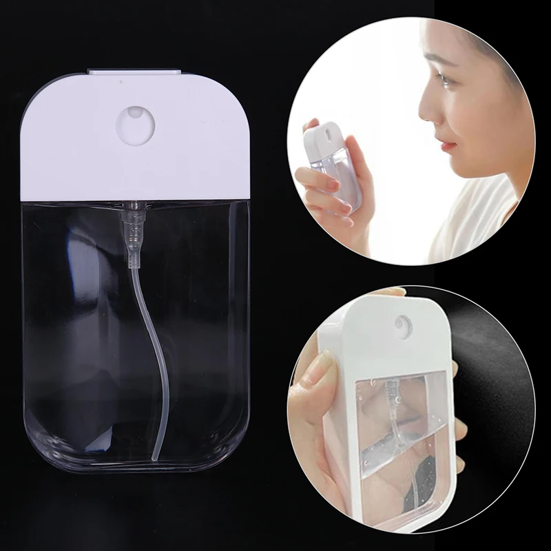 

1PC 50ML White Plastic Portable Moisturizing Perfume Fine Mist Spray Bottle Refillable Bottle