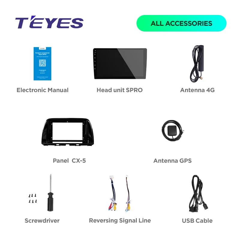 TEYES SPRO Штатное Головное устройство For Mazda CX-5 KE 2012 GPS Android 8.1 aвтомагнитола магнитола автомагнитолы Андроид для Мазда CX-5 1 поколение аксессуары штатная магнитола автомобильная мультимедиа