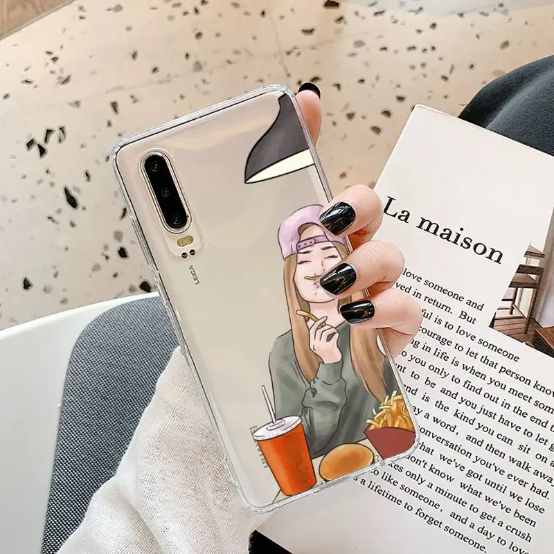 

Girls Bff Best Friends Phone Case Transparent for Samsung A71 S9 10 20 HUAWEI p30 40 honor 10i 8x xiaomi note 8 Pro 10t 11