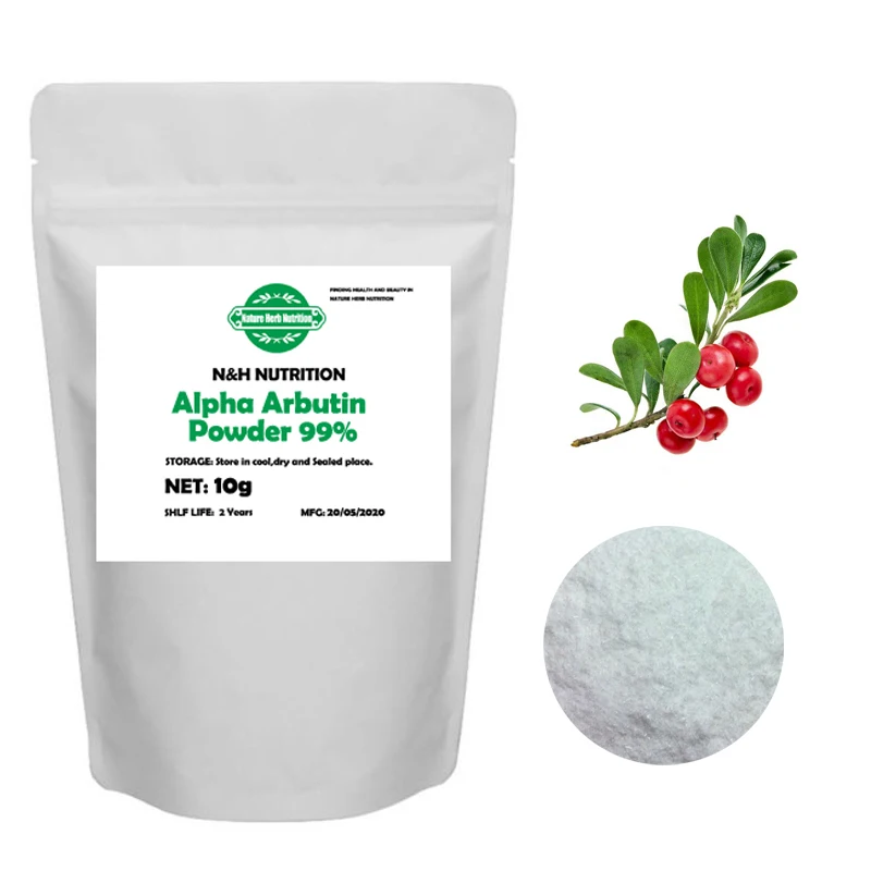 Чистый натуральный 99% альфа-арбутин экстракт Bearberry маска-крем для ухода за кожей