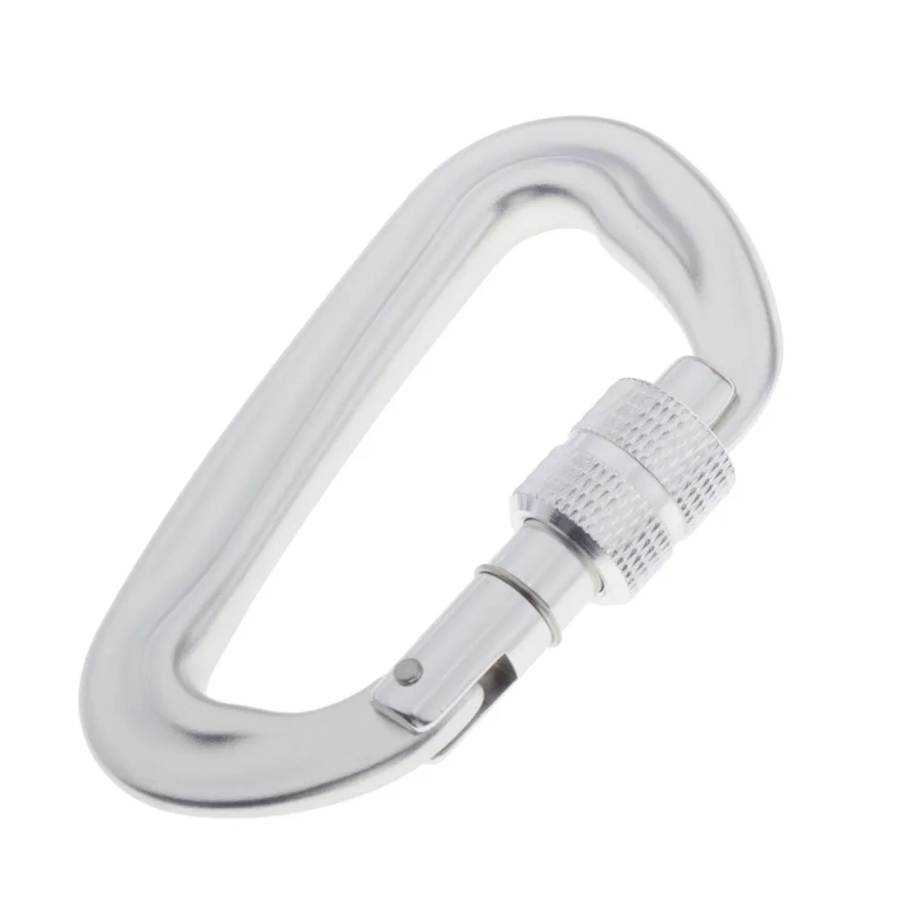 

12KN Carabiner Clip, Locking D-Ring – Hammocks, Camping, Hiking, Traveling