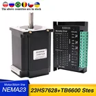 Nema 23 шаговый двигатель 2 фазы 4 приводит CNC мотора 57x76 мм 2.8A 189N. См 23HS7628 + TB6600 приводной двигатель для фрезерного станка с ЧПУ