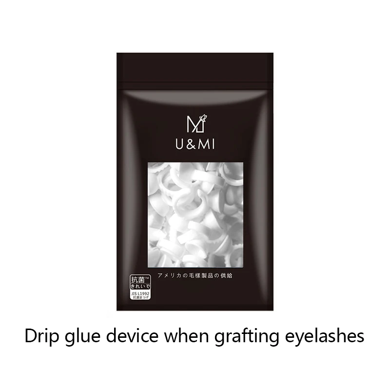 100 штук пакет кольцо для наращивания ресниц белое с ресницами 1 5 мм четыре модели