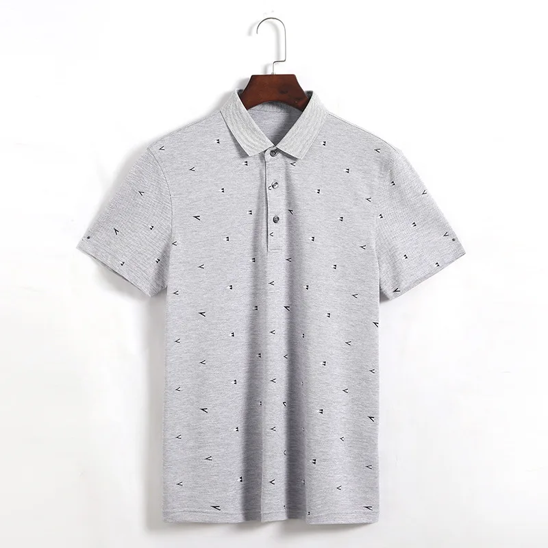 

2020 Summer New Men Mulberry Silk T-shirt Short Sleeve Business Casual Tshirt 70% Cotton, 30% Mulberry Silk Shirt