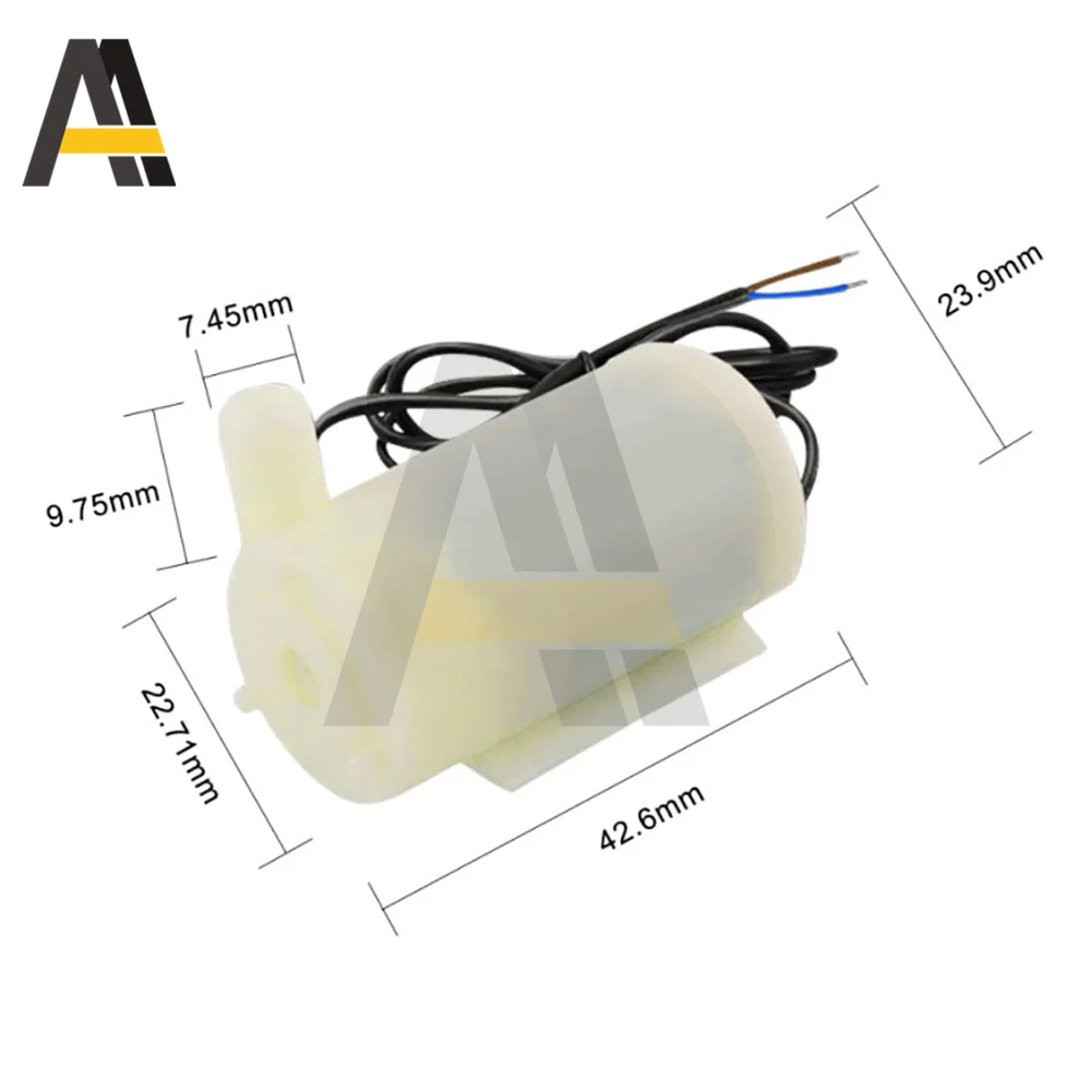 DC 3V Mini Micro погружной водяной насос 3W маленький с длиной 1 м ПЭ пластиковая туба