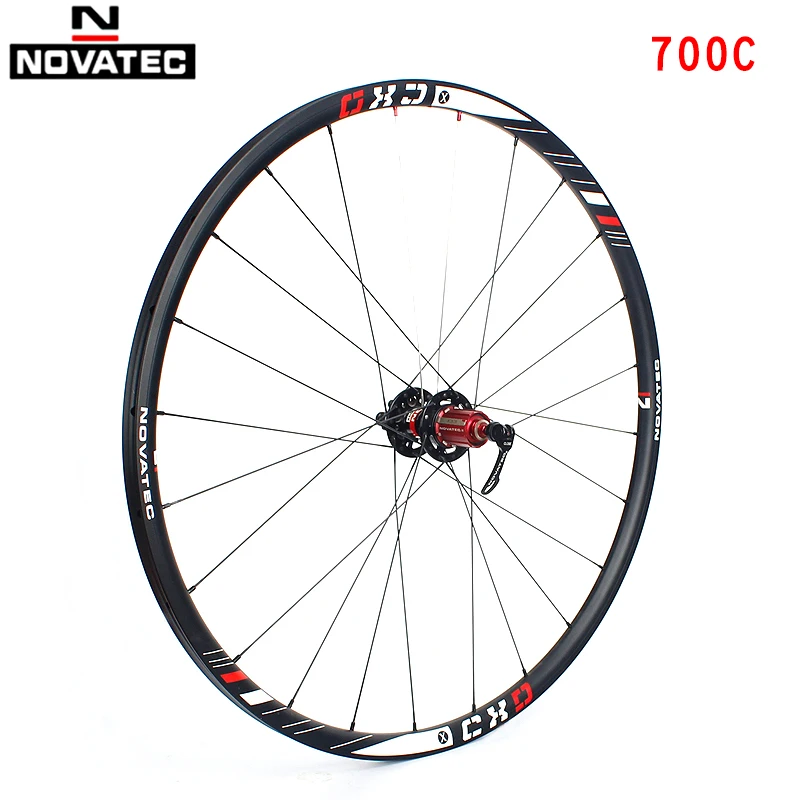 Novatec Road bike XD Bicycle parts Aluminum alloy Tube tyre wheels 700C Disc brake 4 Bearings 7-11speed QR Wheel set | Спорт и