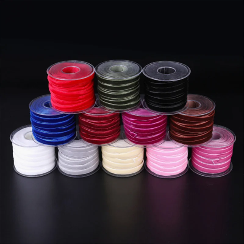 

Julie Wang 20 ярдов/рулон 10 мм бархатная лента ручной работы нейлоновая цепочка для свадебной вечеринки Одежда Швейные аксессуары Декор