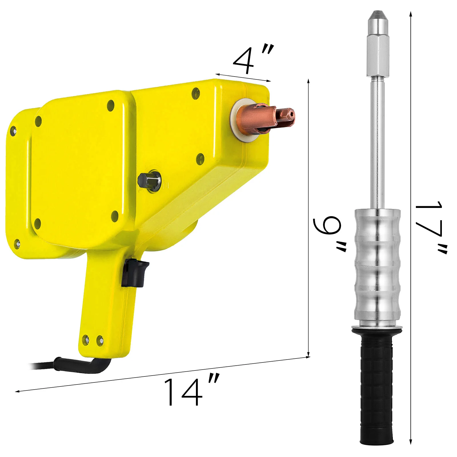 

VEVOR 800VA 110V/220V Auto Body Stud Welder Slide Hammer Dent Puller Kit Spotter Welding Car Body Repairing Tool