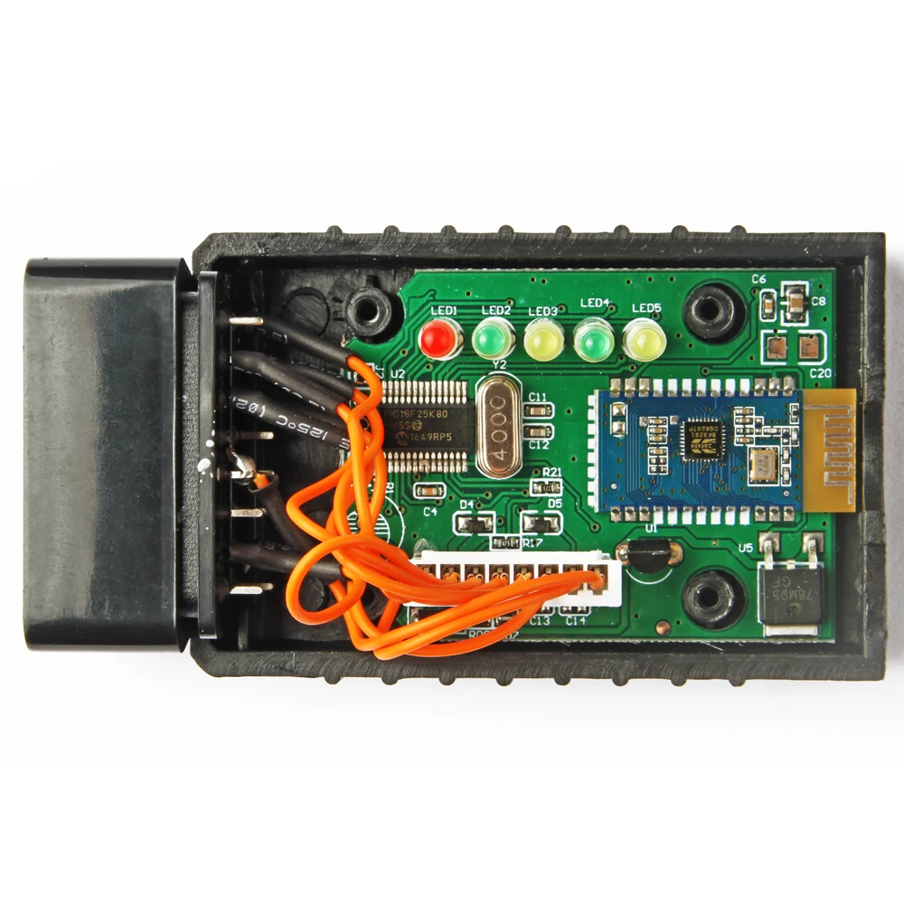 Фото 18F25K80 V1.4 Elm327 Bluetooth автомобильные диагностические сканеры OBD2 OBD внешнее оборудование для Windows Android Symbian №3