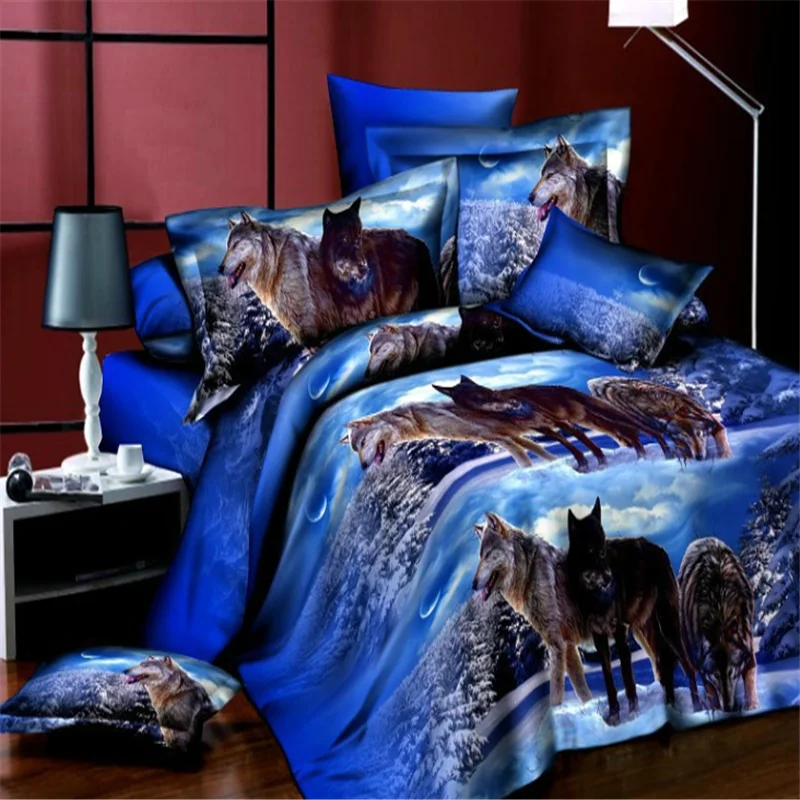 

Wolves Bedding Set Duvet Cover Set 3d Bedding Set Fashion Design duvet cover flat sheet pillowcase