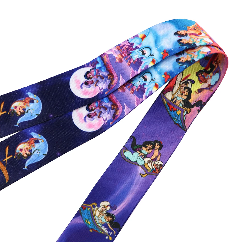 YQ343 Aladdin and the Magic Lamp Lanyard мультяшный шнурок для телефона ключей ID держатель бейджа