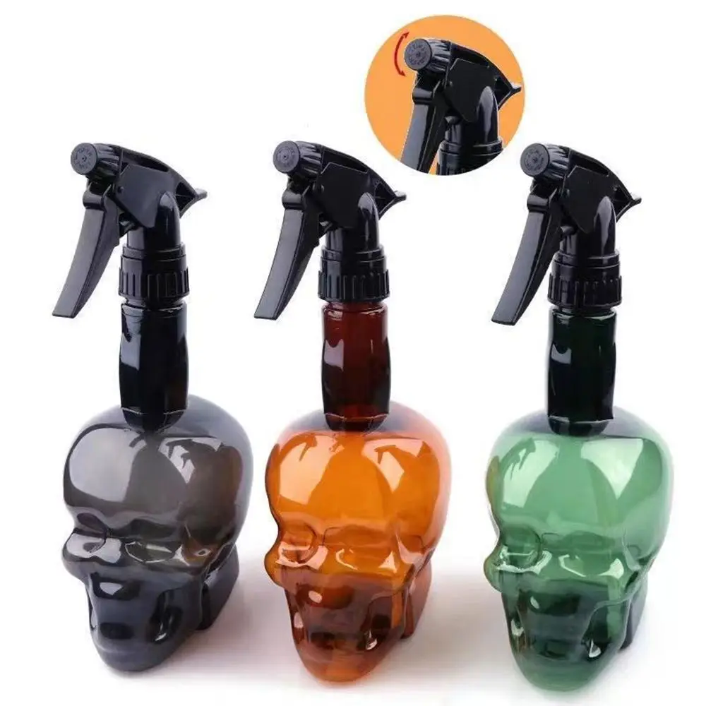 

550ML Hairdressing Spray Bottle Refillable Skull Hair Professional Salon Fine Mist Hairdressing Spray Water Mist Sprayer 550ml